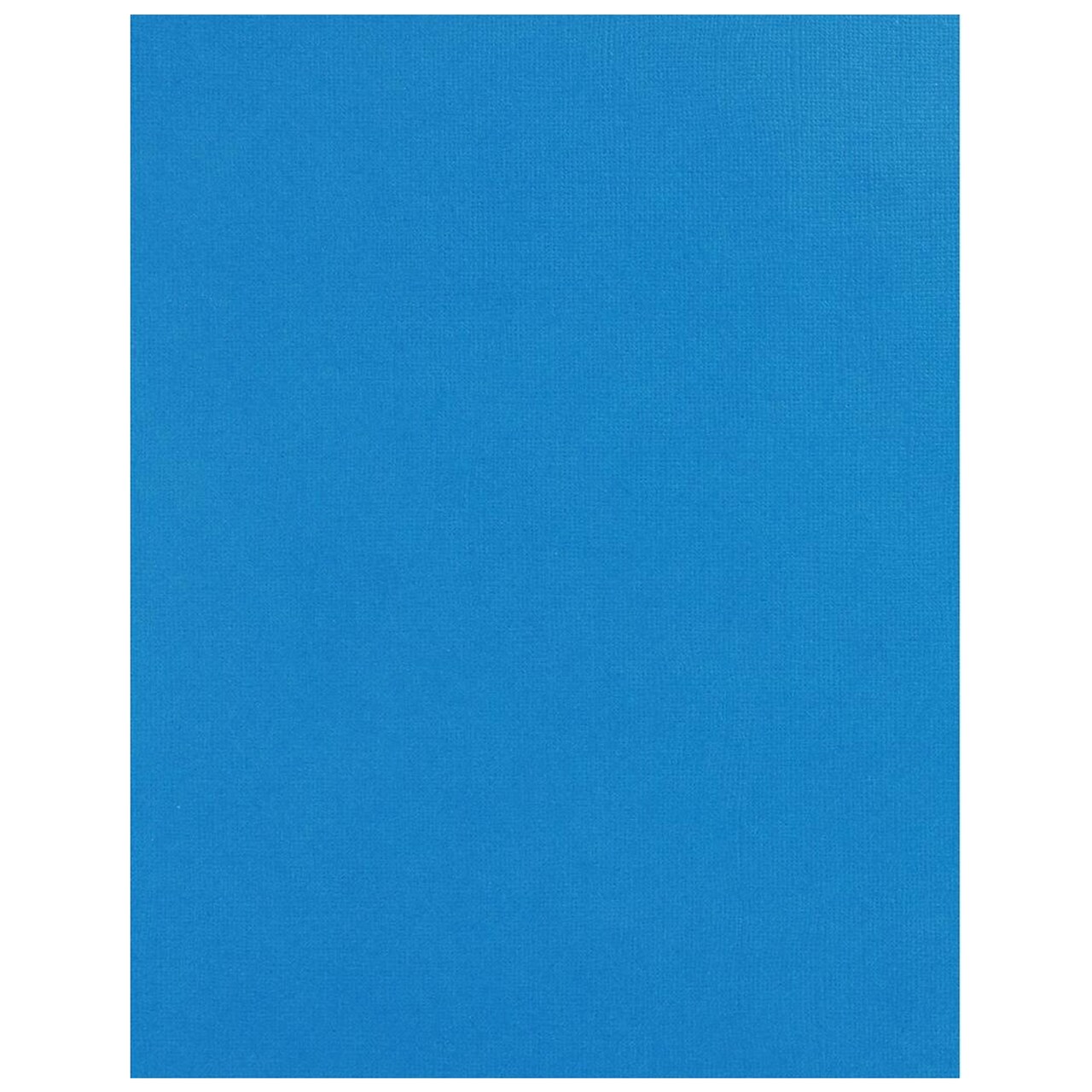 PA Paper Accents Textured Cardstock 8.5" x 11" Bright Blue, 73lb colored cardstock paper for card making, scrapbooking, printing, quilling and crafts, 25 piece pack
